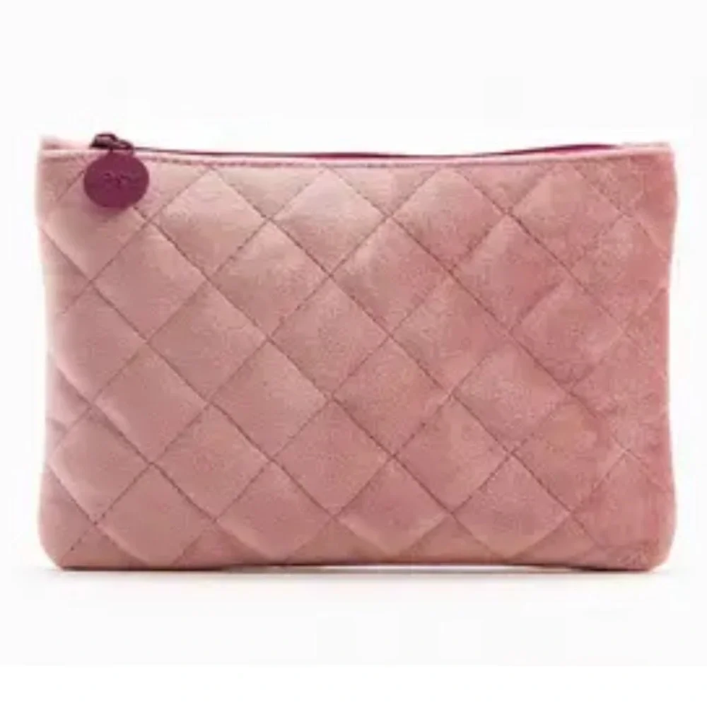 Ipsy Pink Velvet Glam Cosmetic Bag